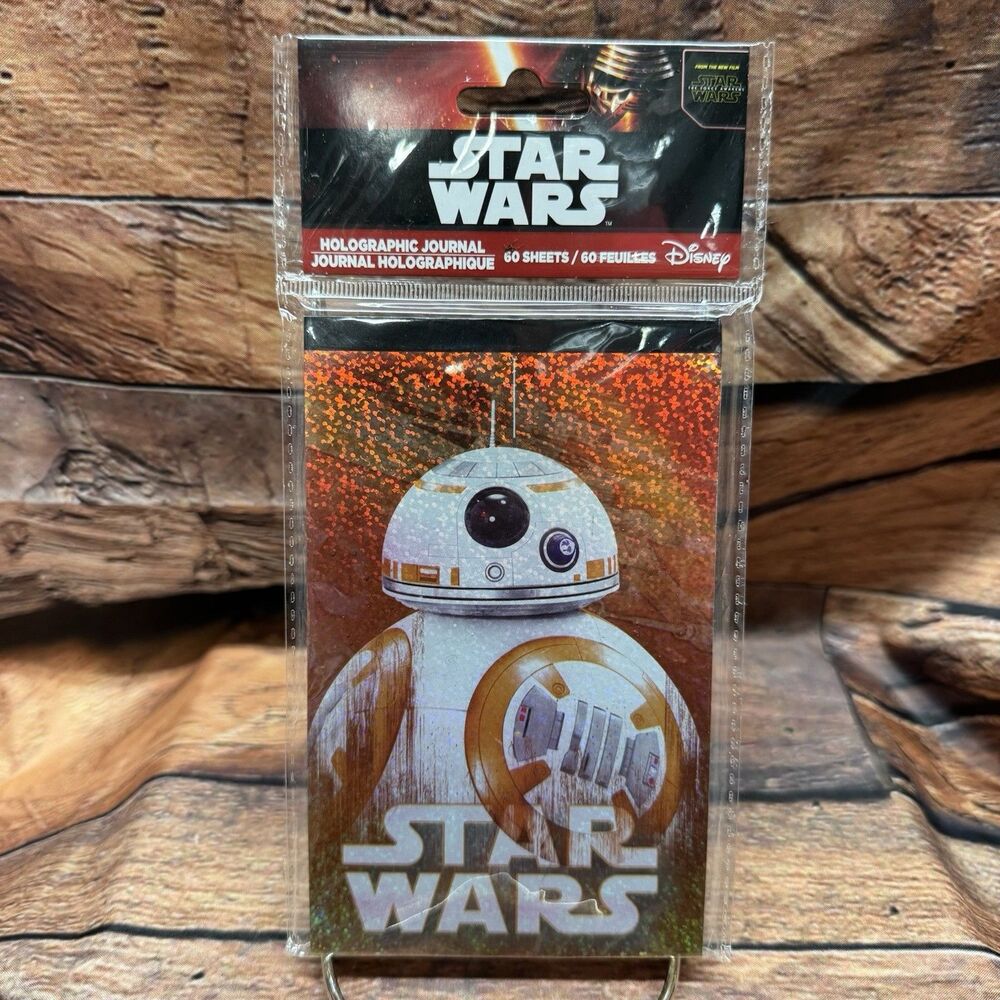 Star Wars BB-8 Holographic Journal Notebook 60 Sheets Tri-Coastal Disney NEW